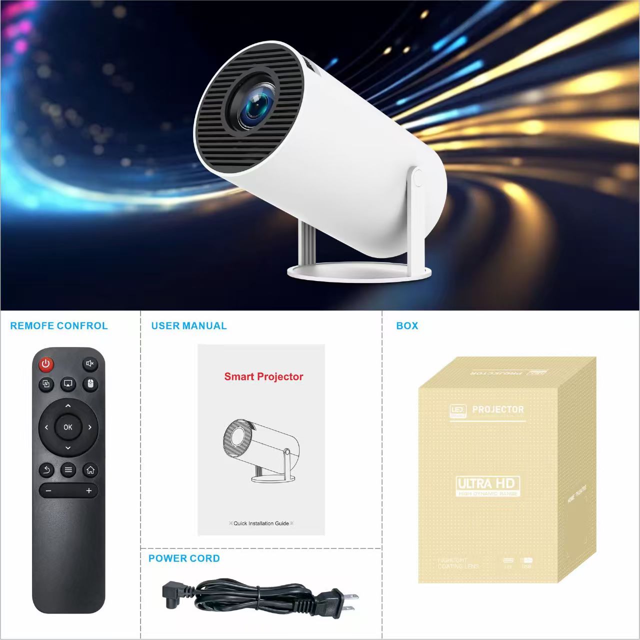 120" HD Projector for Movies & Gaming – Nathan SpotlightHD Home Theater