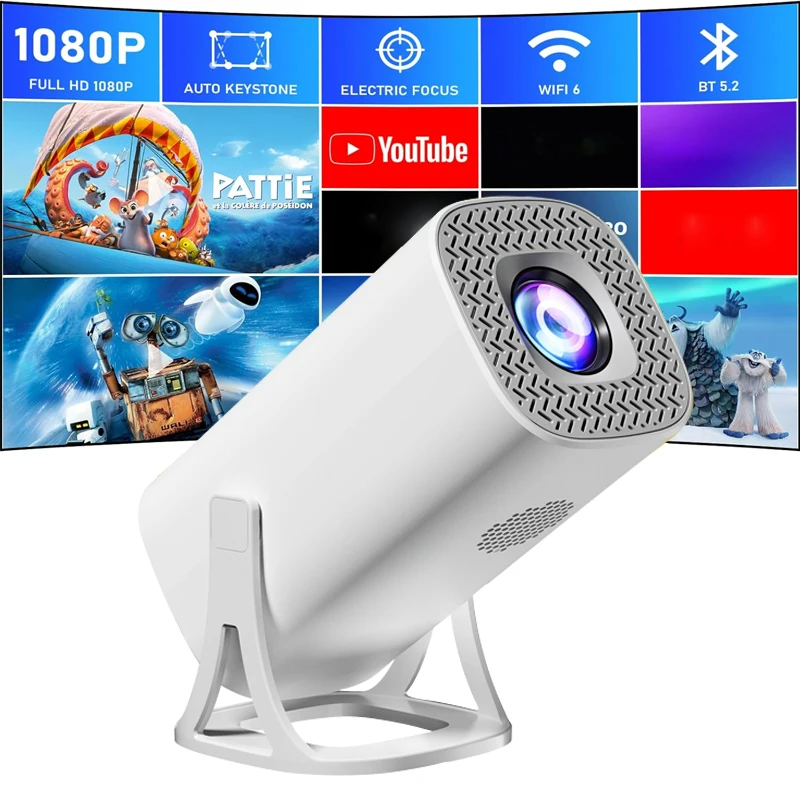 PortaPix S40 Android 11 Mini Projector – Native 720P, 4K/1080P Decoding, 2.4G/5G WiFi & BT5.0