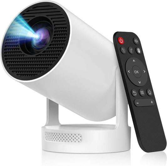 Nathan Ultra Mini Projector – 4K Support, WiFi 6, Bluetooth 5.4, 180° Rotation, Smart Home Theater